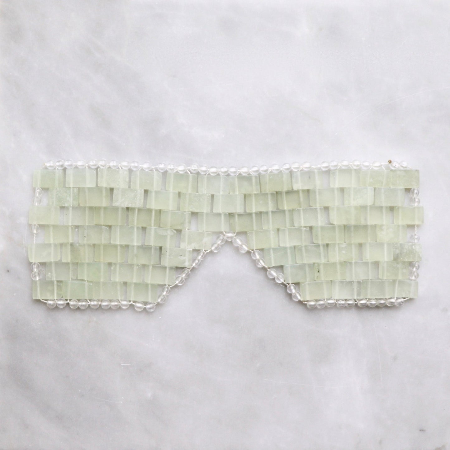 Jade and Rose Quartz Eye Mask
