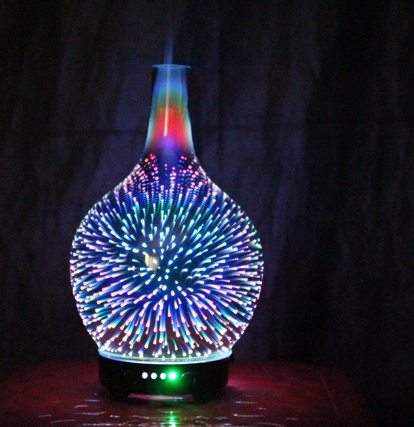 3D Fireworks Glass Vase Aromatherapy Essential Oil Diffuser