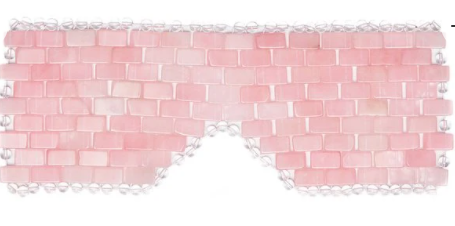 Jade and Rose Quartz Eye Mask